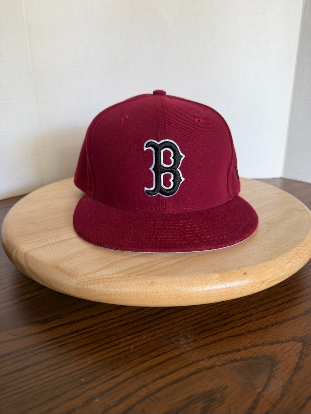 Boston Red Sox New Era 59FIFTY Fitted Hat 7 1/8 Burgundy MLB Baseball Cap